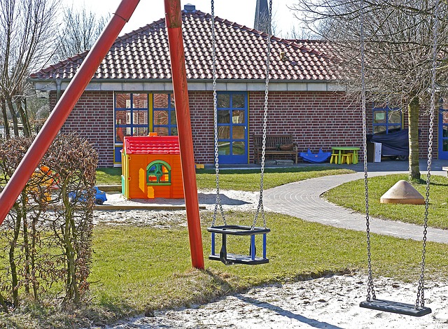 幼稚園と園庭